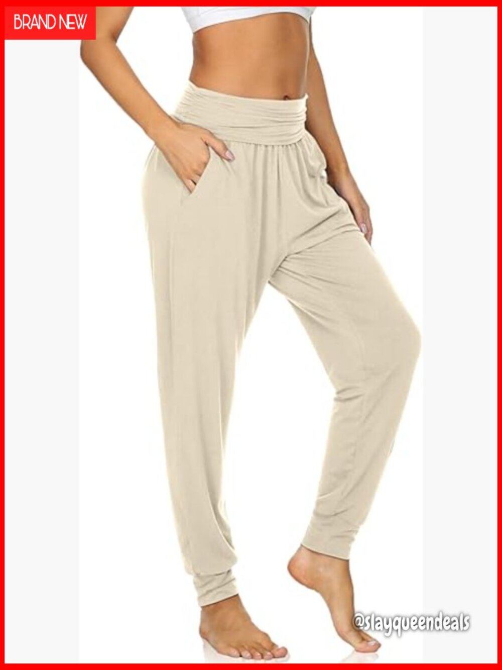 Women's Cozy Yoga Joggers Pants Loose Workout Sweatpants with Pockets